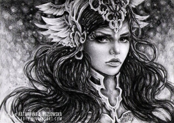 Рисунки фантастических людей карандашом