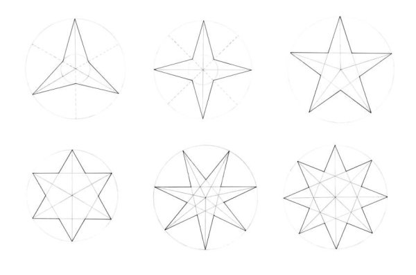 Схема пятиконечной звезды