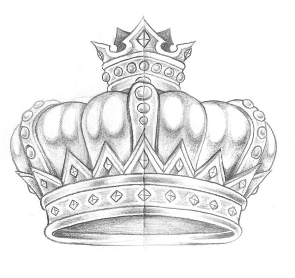 Корона рисунок легкий