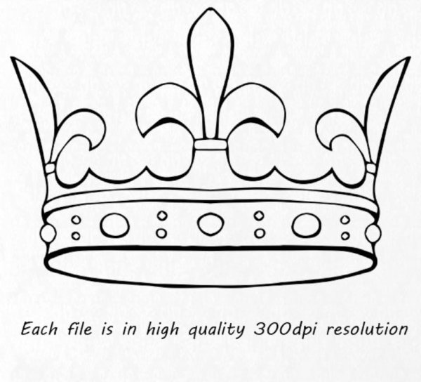 Эскиз маленькой короны