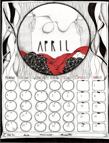 Нарисовать календарь