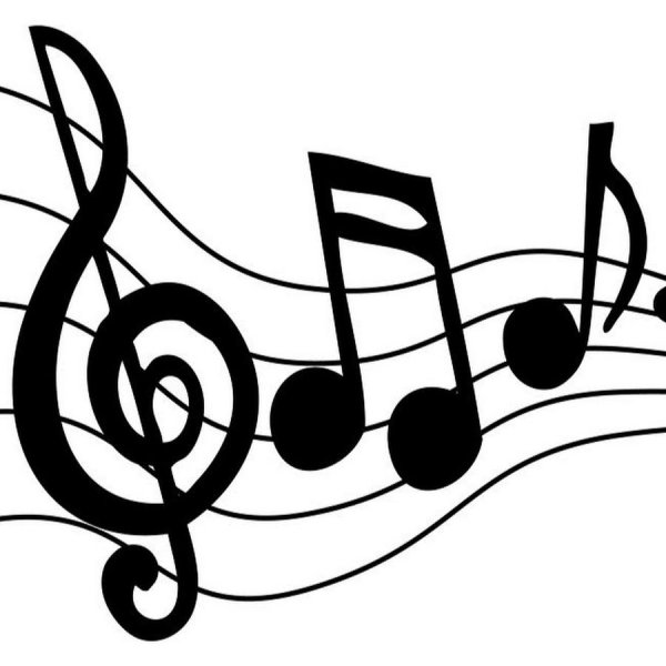 Стилизованный нотный стан