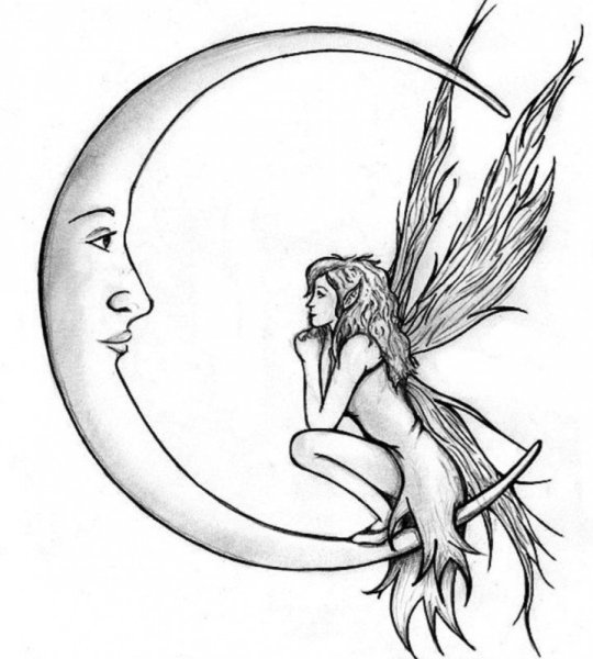 Рисунки для срисовки феи