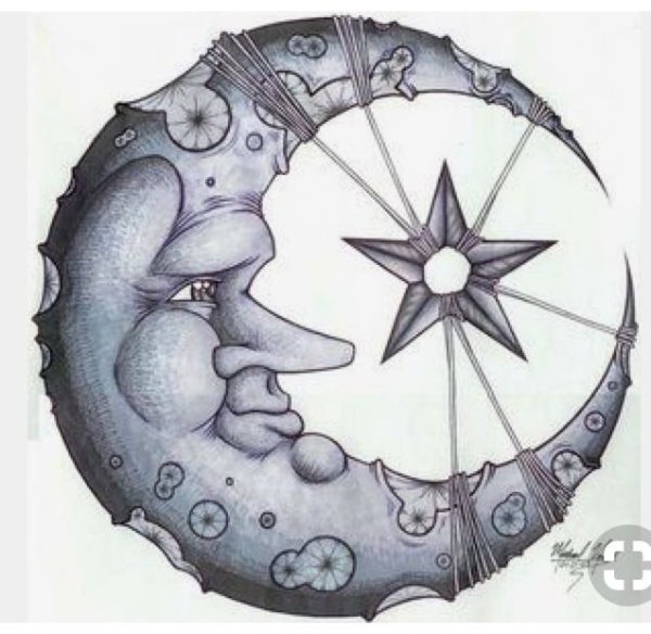 Стилизованный месяц