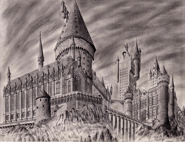 Нарисовать замок Гарри Поттера