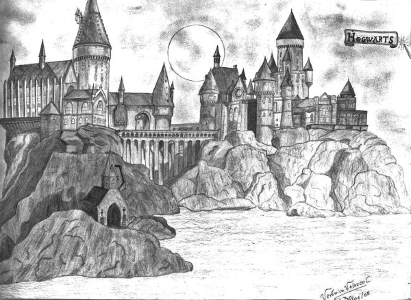 Гарри Поттер Хогвартс рисунки