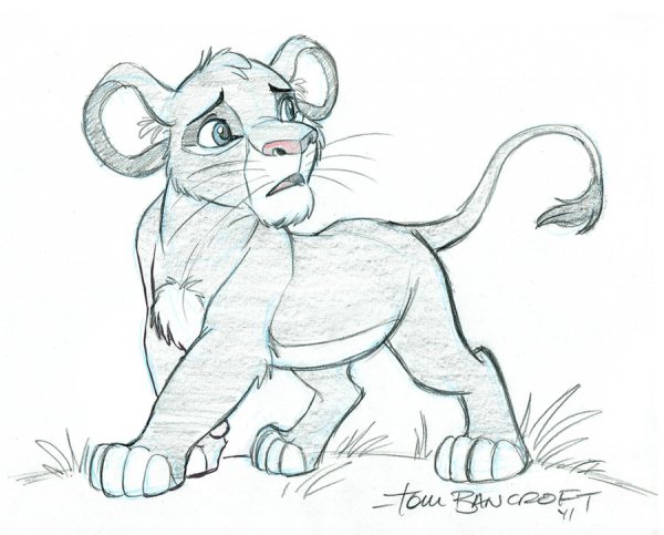 Король Лев зарисовки