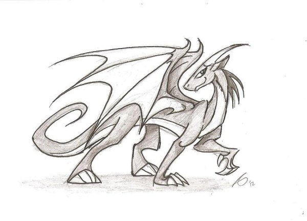 Рисунки драконов для срисовки