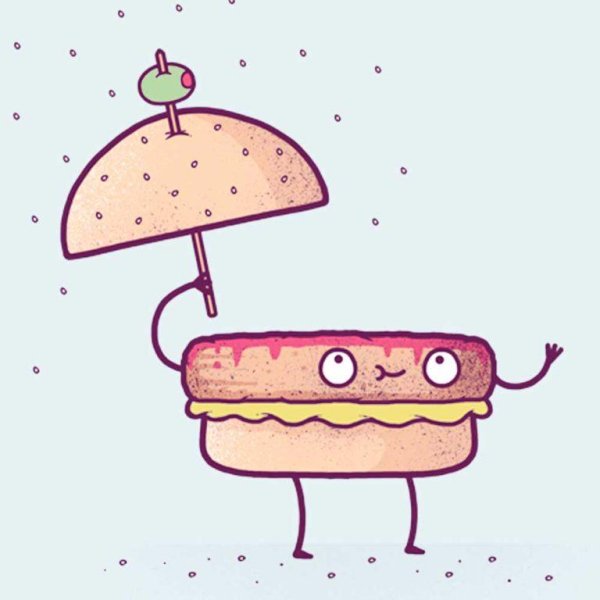 Рисунки для срисовки легко еда