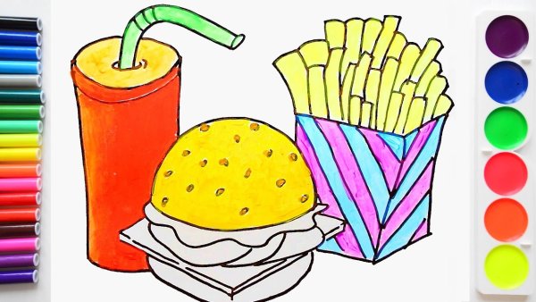 Рисунки полезной еды для срисовки