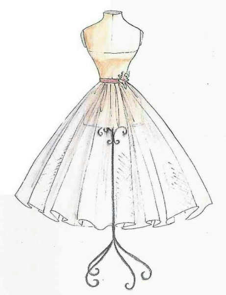 Платья для срисовки карандашом