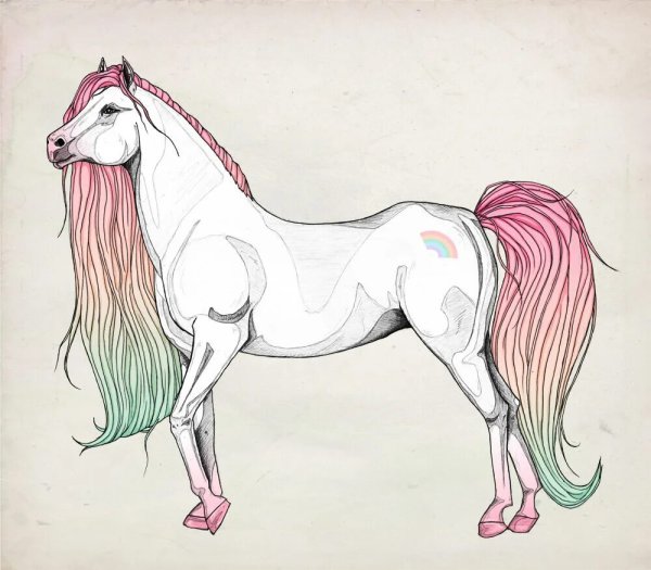 Единорог рисунок