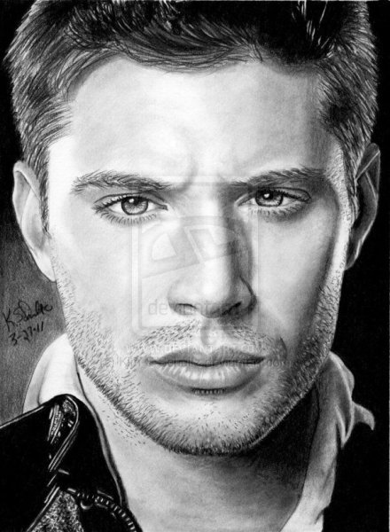 Мужские прически карандашом