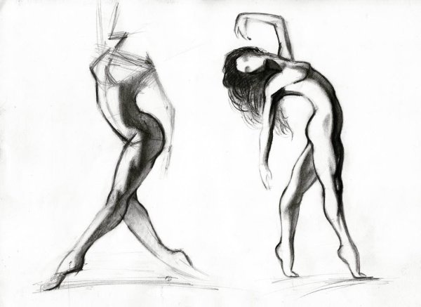 Наброски женского тела