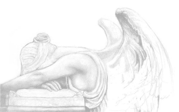 Картины ангелов карандашом