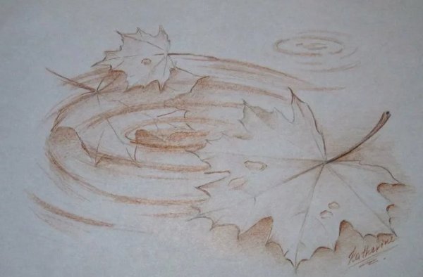 Рисунки карандашом природа