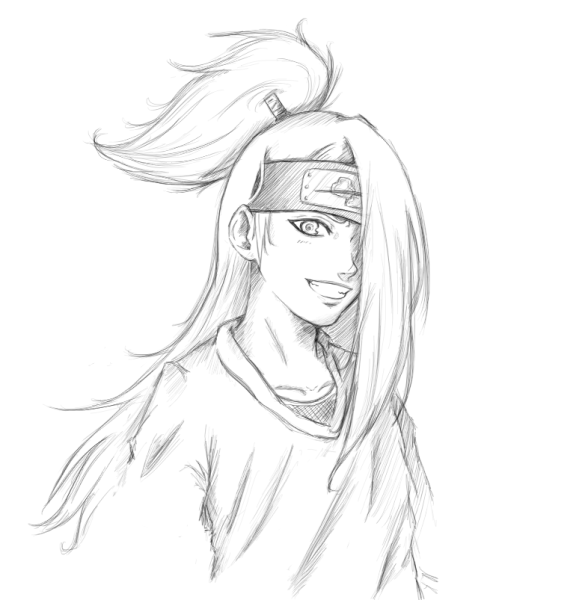 Рисунки Наруто Дейдара