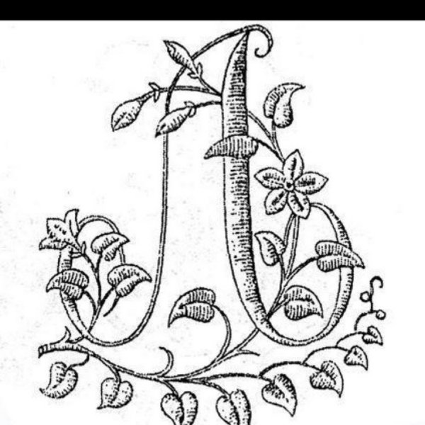 Буквы украшенные узорами