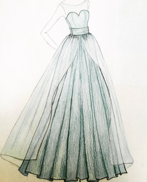 Красивые платья для рисования