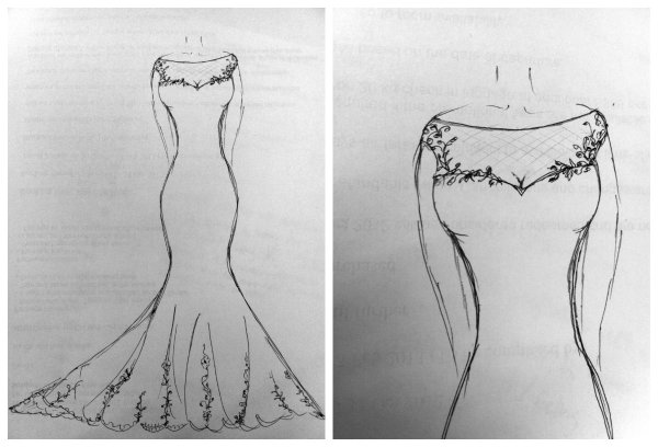 Платья для срисовывания