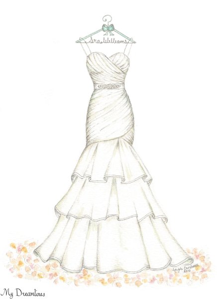 Эскизы платьев