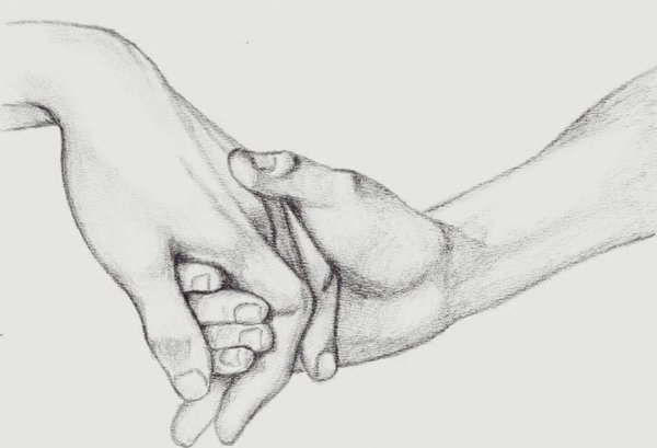 Руки карандашом