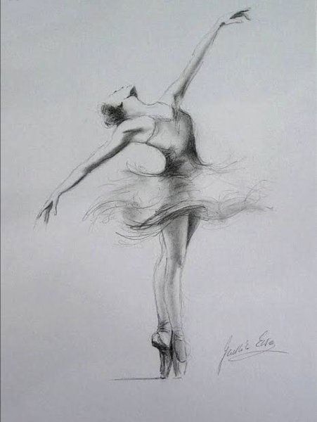 Балерина рисунок