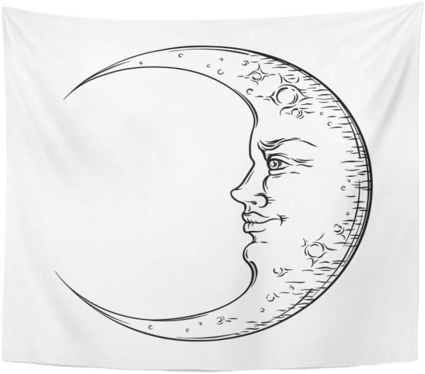 Полумесяц рисунок карандашом