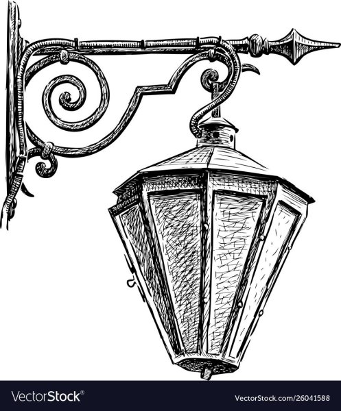 Фонарь рисунок