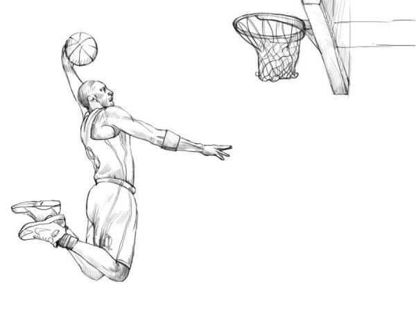 Рисунок на тему баскетбол