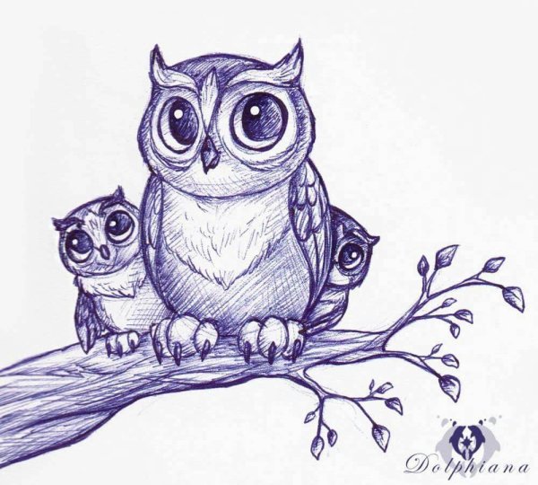 Маленькие рисунки для срисовки животных