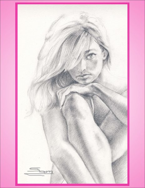 Зарисовка женщины
