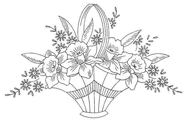 Красивый цветок простым карандашом