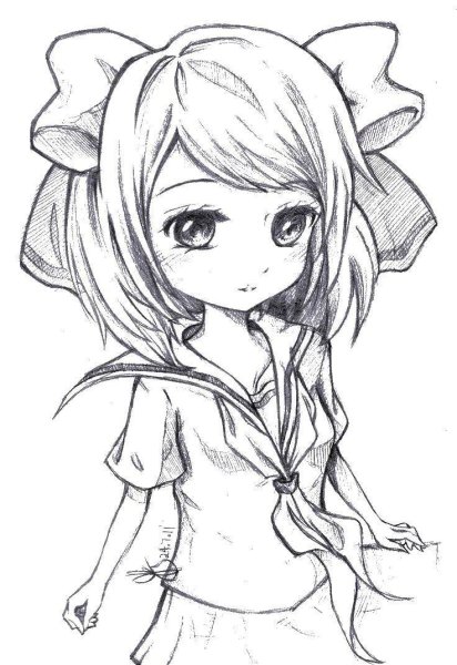 Аниме для срисовки карандашом