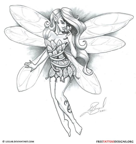 Феи карандашом для срисовки