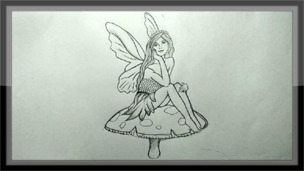 Феи фэнтези карандашами