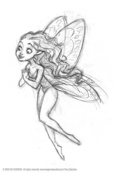 Красивые феи для срисовки