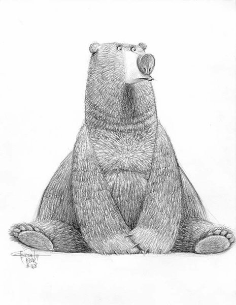 Медведь рисунок