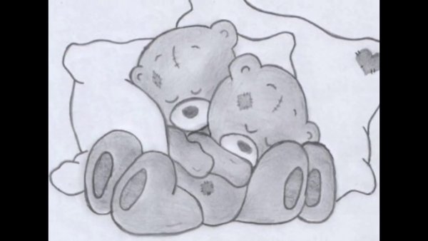 Рисунок медведя для срисовки