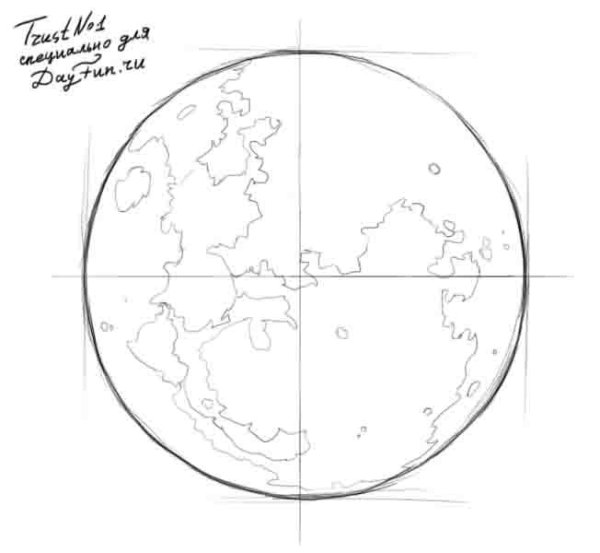 Поэтапное рисование планет