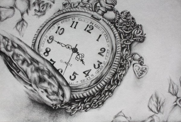 Часы набросок