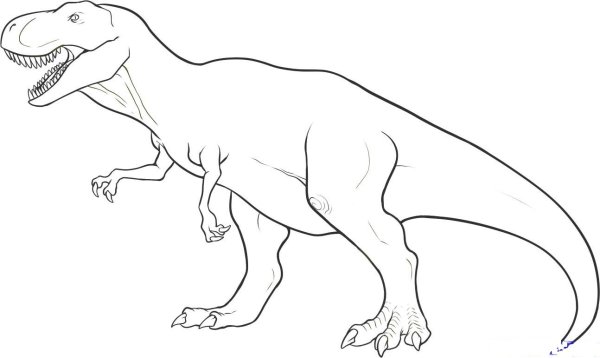 Тарбозавр раскраска динозавра
