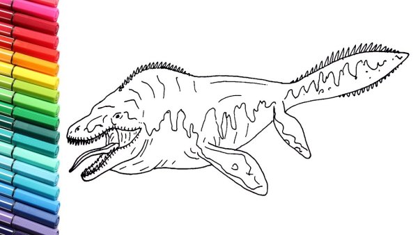 Картинки динозавров для срисовки