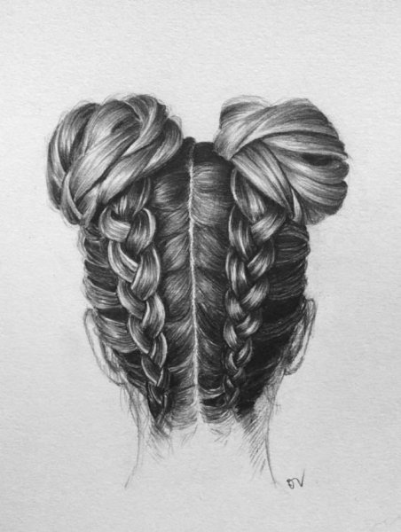 Эскиз прически