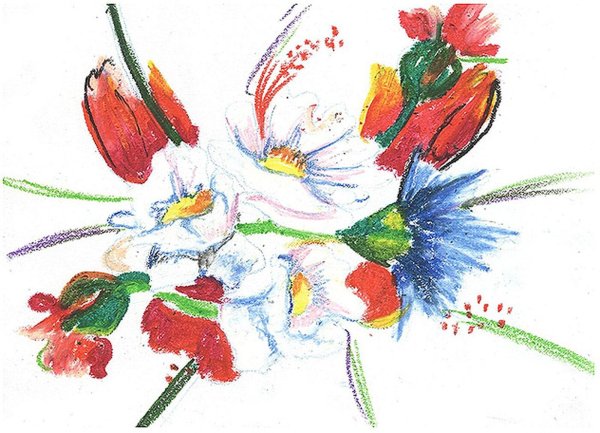 Рисование восковыми мелками для детей