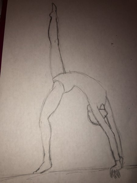 Рисунки гимнасток для срисовки