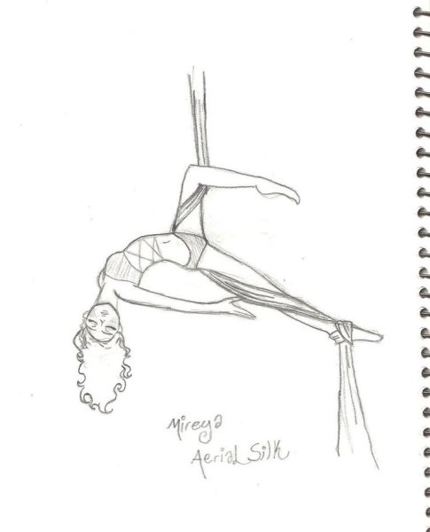 Нарисовать шпагат