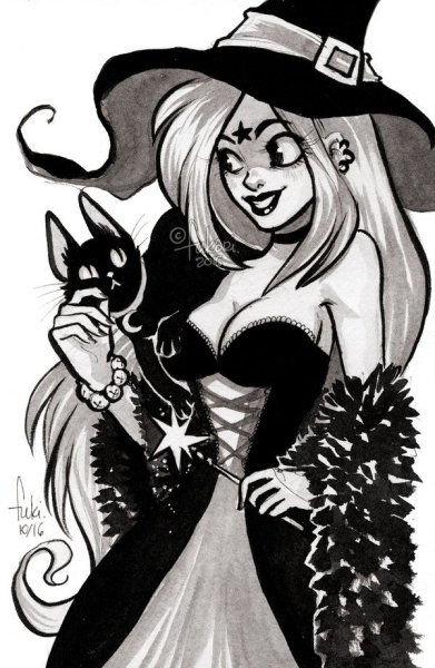 Ведьма эскиз