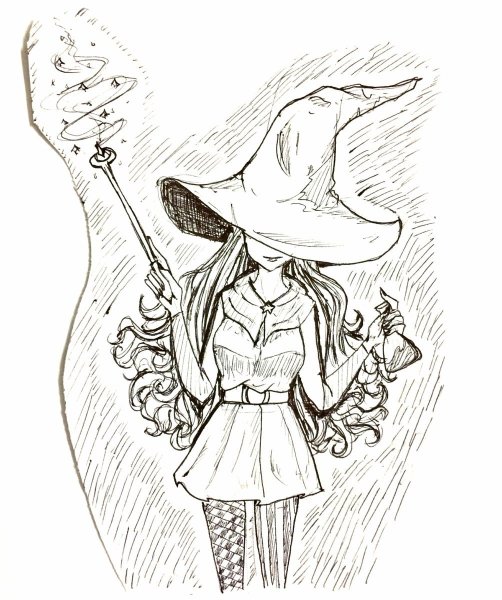 Нарисовать ведьму