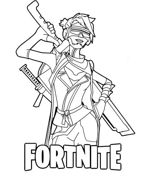 Трафарет Fortnite